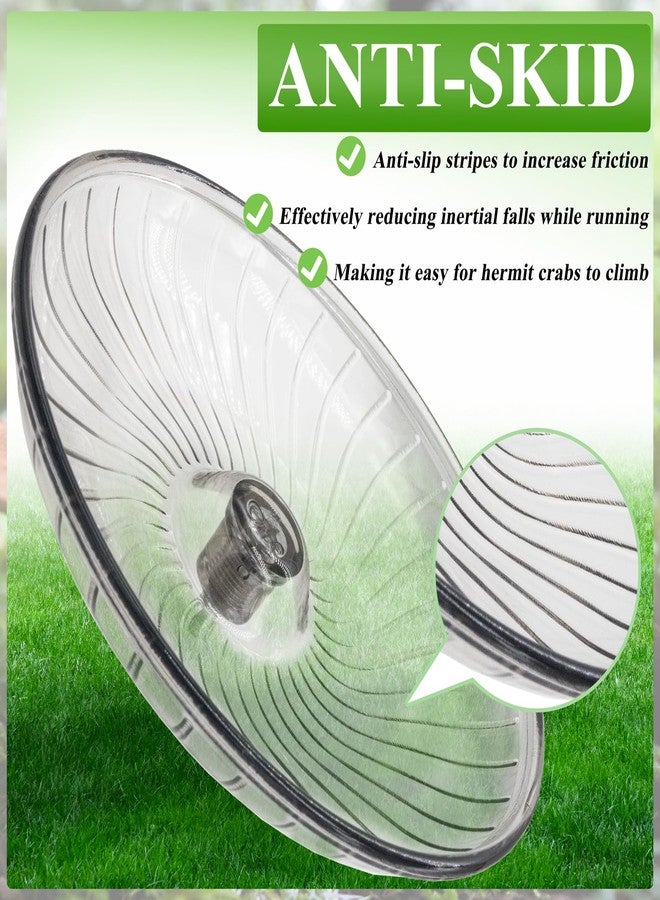 Niuohoy Hermit Crab Exercise Wheel - Silent Running Wheel for Crab Tank Accessories - Small Animal Wheel for Hamster Gerbils Hedgehogs - Image 5